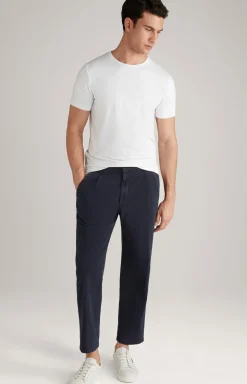 Bundfaltenhose Lead in Navy