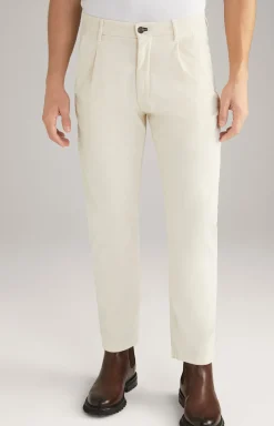 Bundfalten-Hose Lead in Weiß