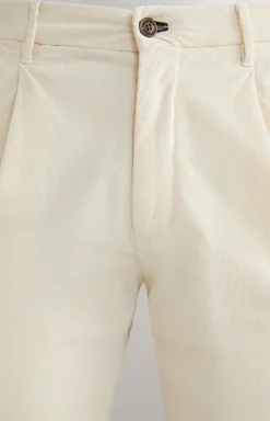 Bundfalten-Hose Lead in Weiß