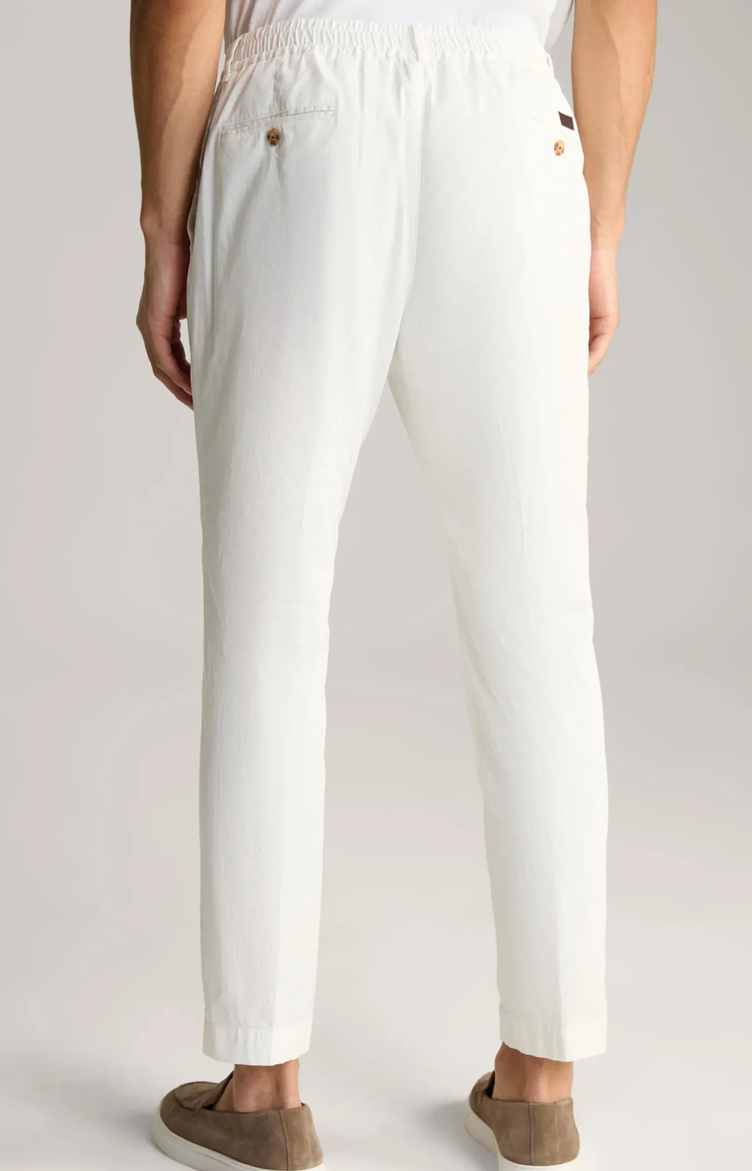Bundfaltenhose Lester in Creme