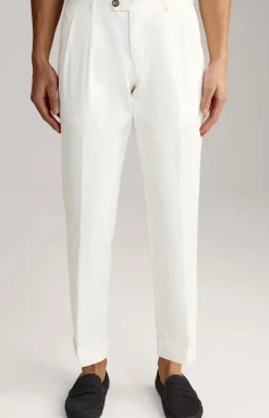 Bundfaltenhose Randar in Creme