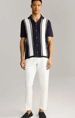 Bundfaltenhose Randar in Creme