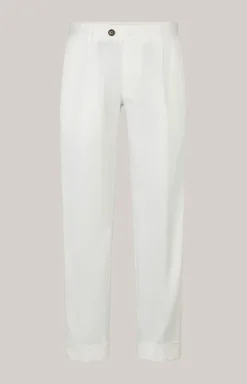 Bundfaltenhose Randar in Creme