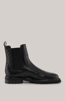Chelsea Boots Pero Stampa Mario in Schwarz