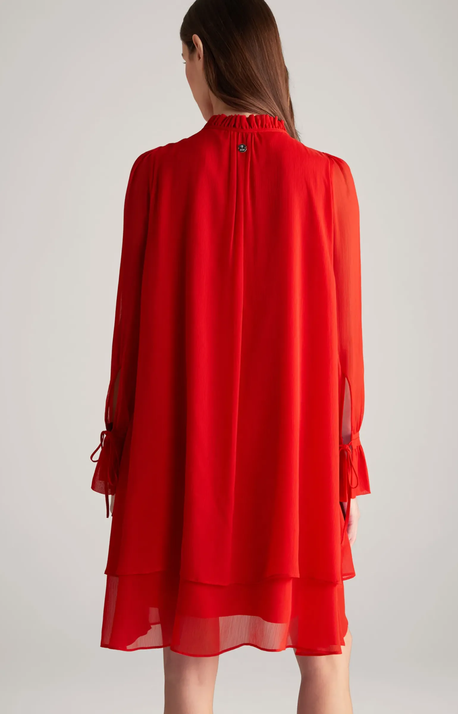 Chiffon-Kleid in Rot