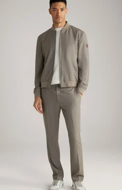 Chino Hank in Braun strukturiert