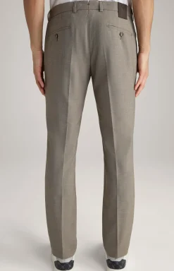 Chino Hank in Braun strukturiert