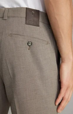 Chino Hank in Braun strukturiert