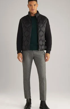 Chino Hank in Dunkelgrau meliert