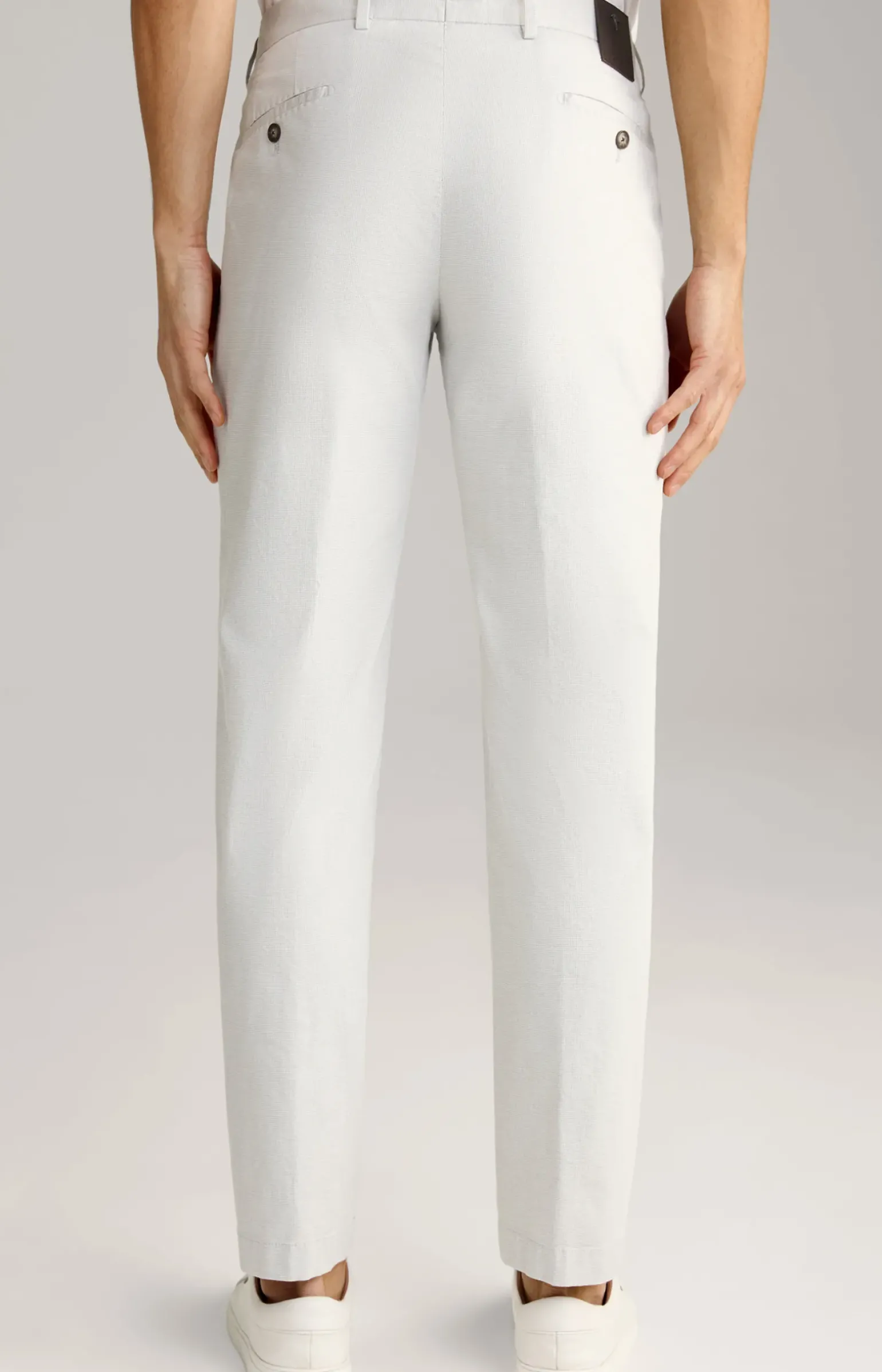 Chino Hank in Hellbeige strukturiert