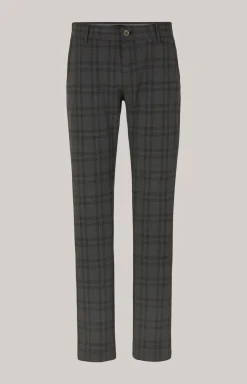 Chino Matthew in Grau kariert