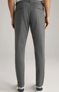 Chino Maxton in Grau strukturiert