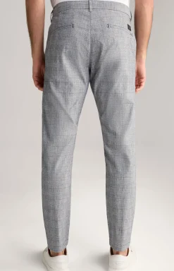 Chino Maxton in Navy/Offwhite kariert