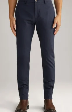 Chino Steen in Dunkelblau meliert