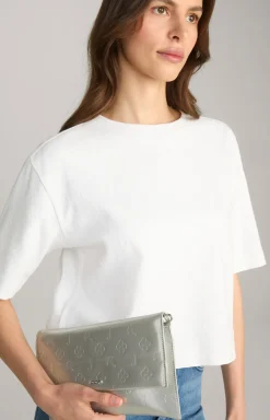 Clutch Decoro Lucente Cadea in Silber