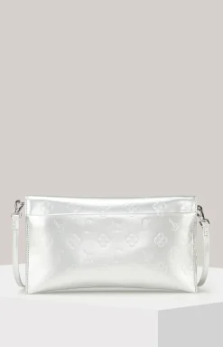 Clutch Decoro Lucente Cadea in Silber