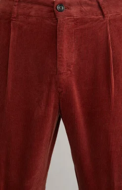 Cordhose Lester in Rot