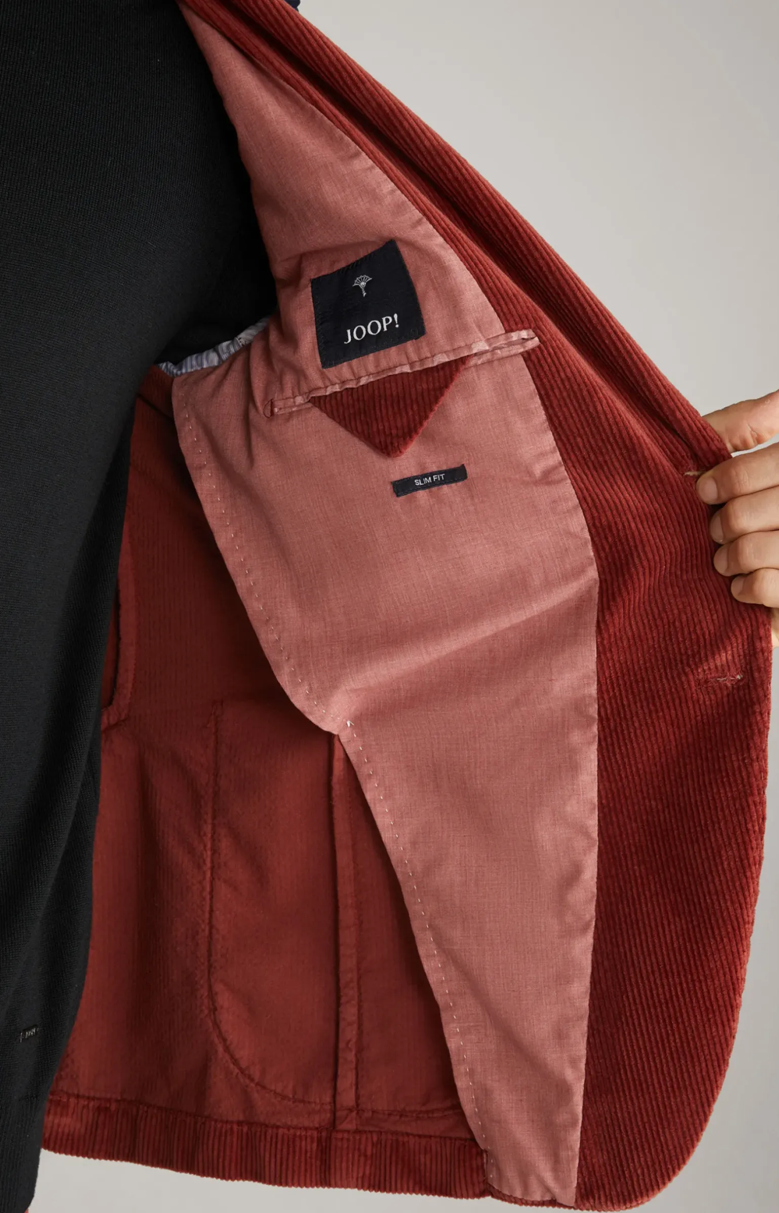 Cord-Sakko Hedvin in Rot