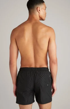 Cornflower Badeshorts Mykonos in Schwarz