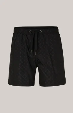 Cornflower Badeshorts Mykonos in Schwarz