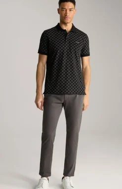 Cornflower Poloshirt Paigam in Schwarz gemustert