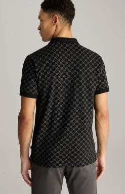 Cornflower Poloshirt Paigam in Schwarz gemustert