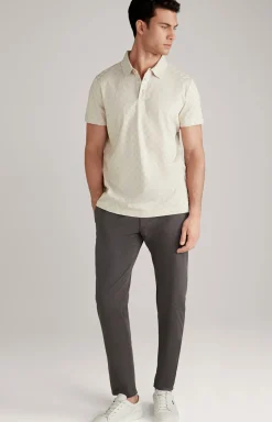 Cornflower Poloshirt Pancrazio in Offwhite