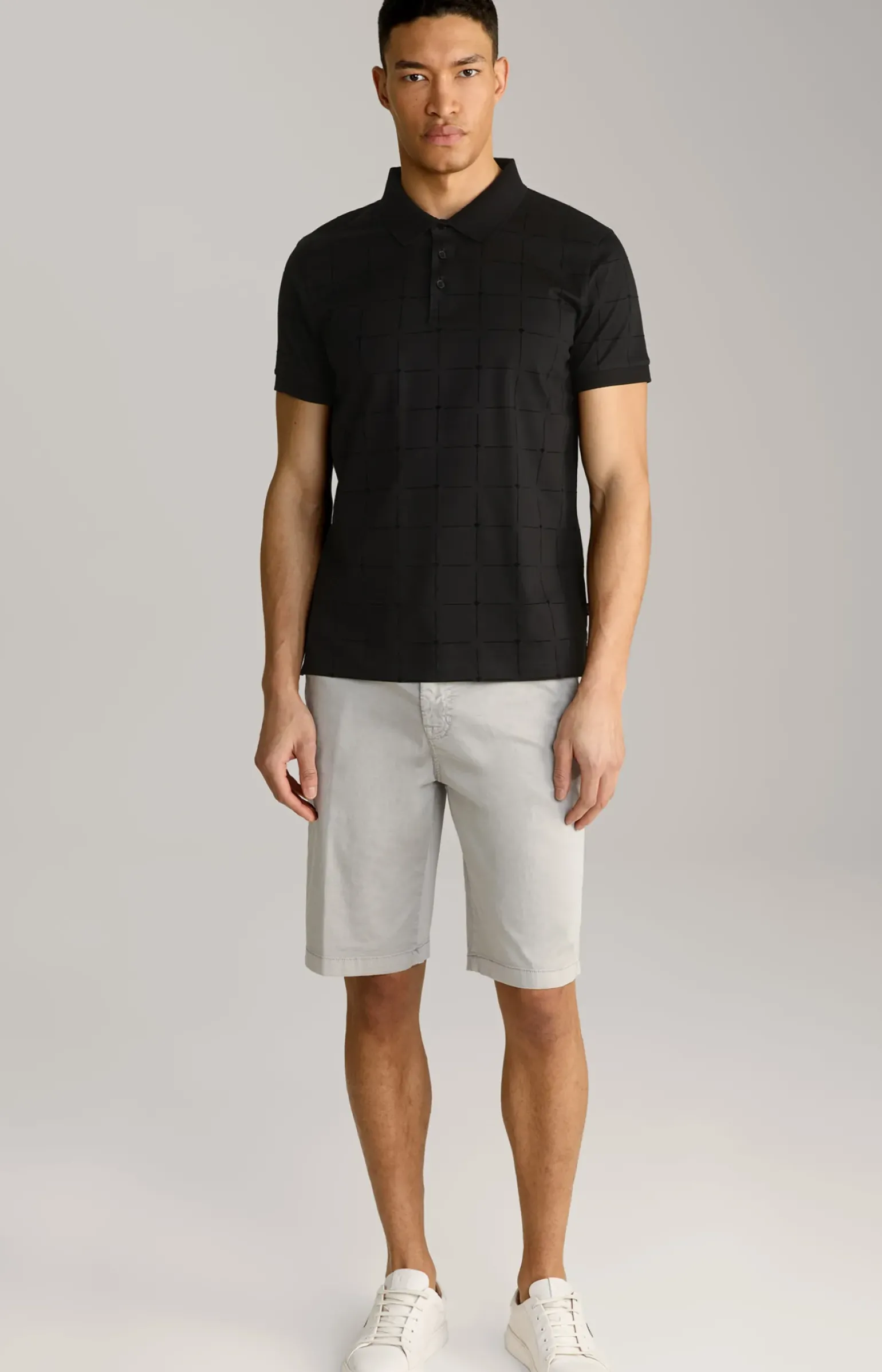 Cornflower Poloshirt Phelan in Schwarz