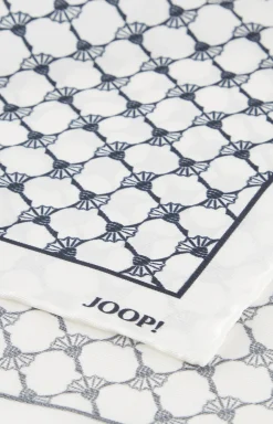 Cornflower Seiden-Einstecktuch in Offwhite/Dunkelblau