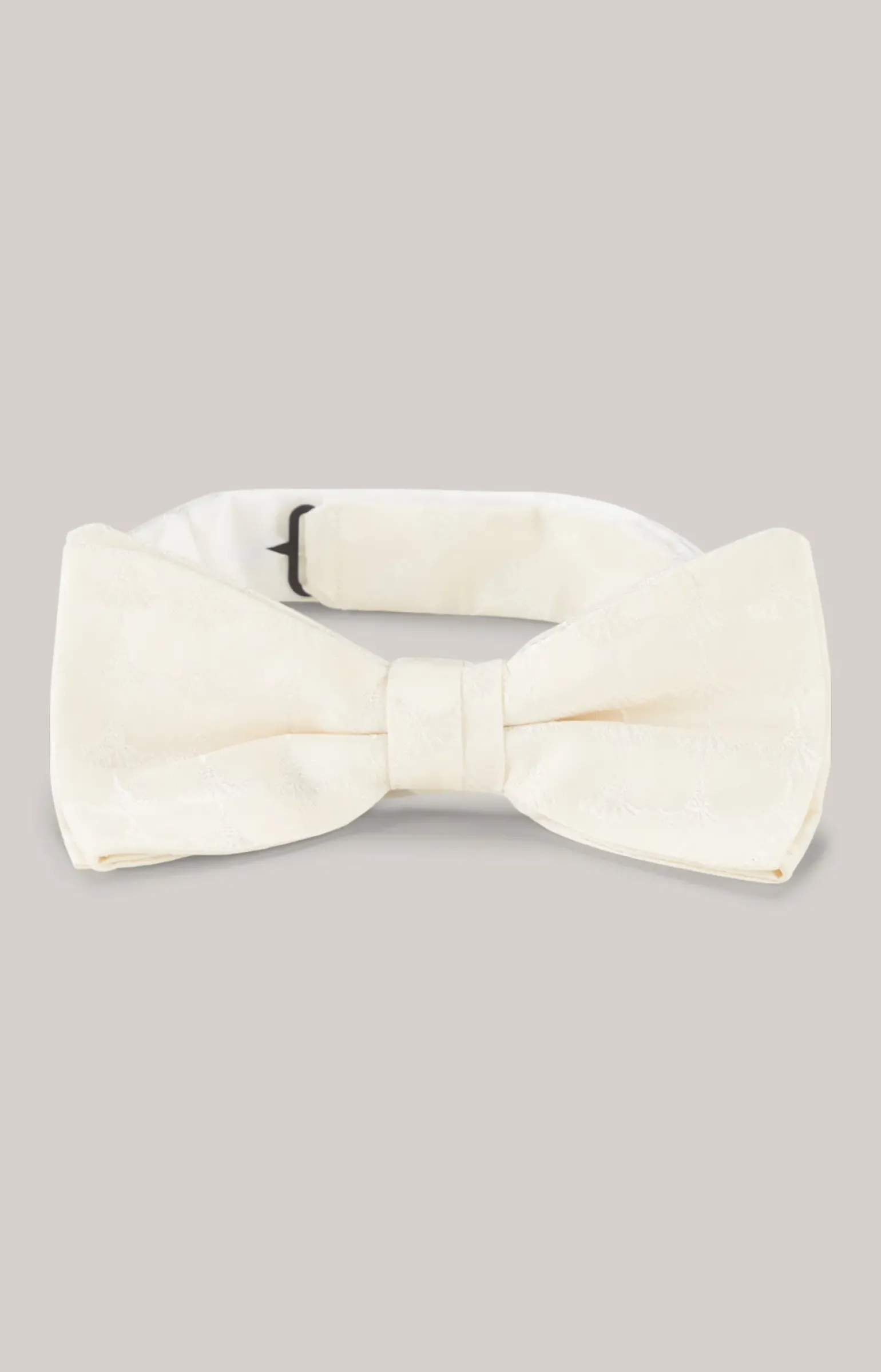 Cornflower Seiden-Fliege in Creme gemustert