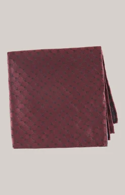 Cornflower-Einstecktuch in Dunkelrot