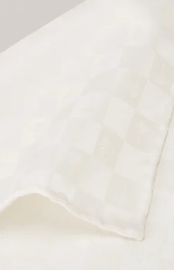 Cornflower-Einstecktuch in Champagner