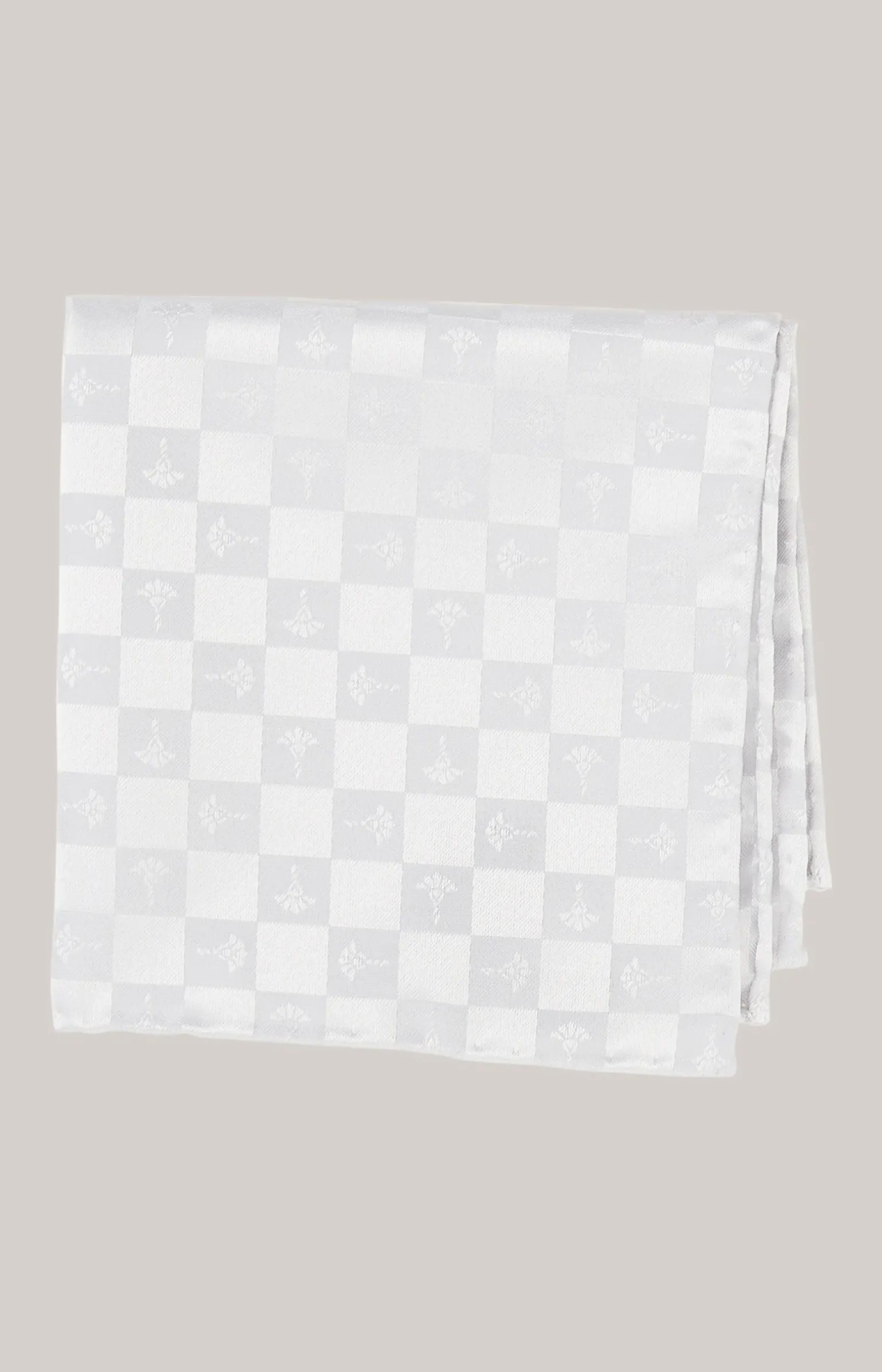 Cornflower-Einstecktuch in Silbergrau