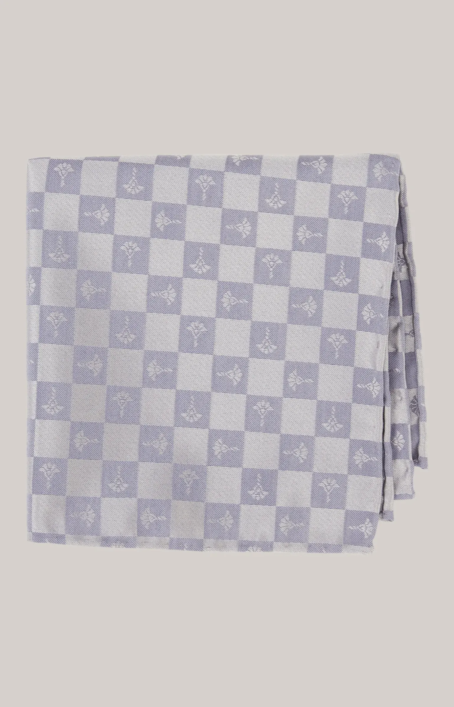 Cornflower-Einstecktuch in Hellblau/Silber