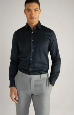 Cornflower-Hemd Pit in Schwarz