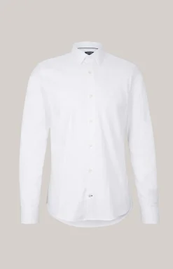 Cornflower-Hemd Pit in Weiß gemustert