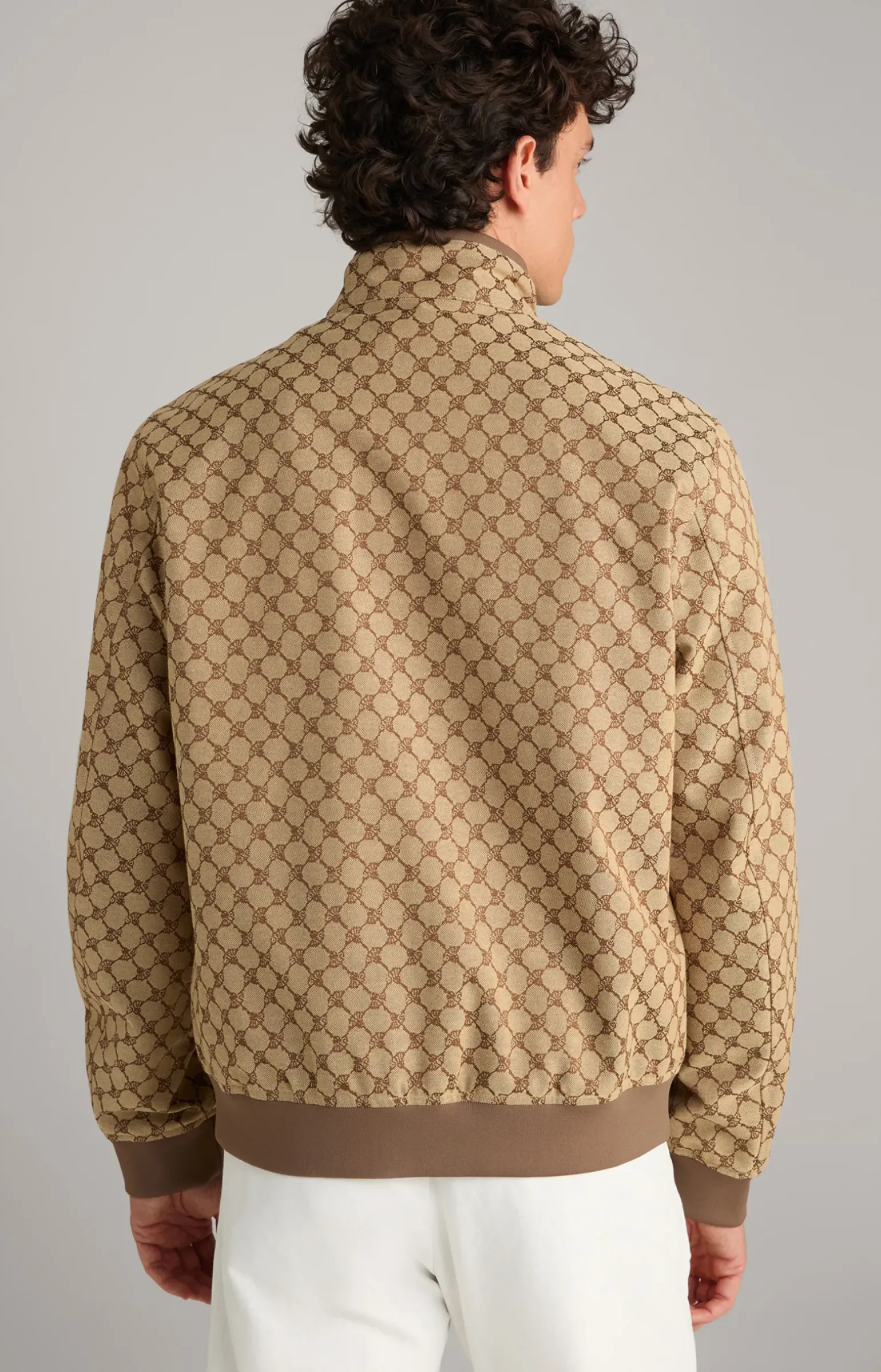 Cornflower-Jacke Escor in Beige/Braun gemustert