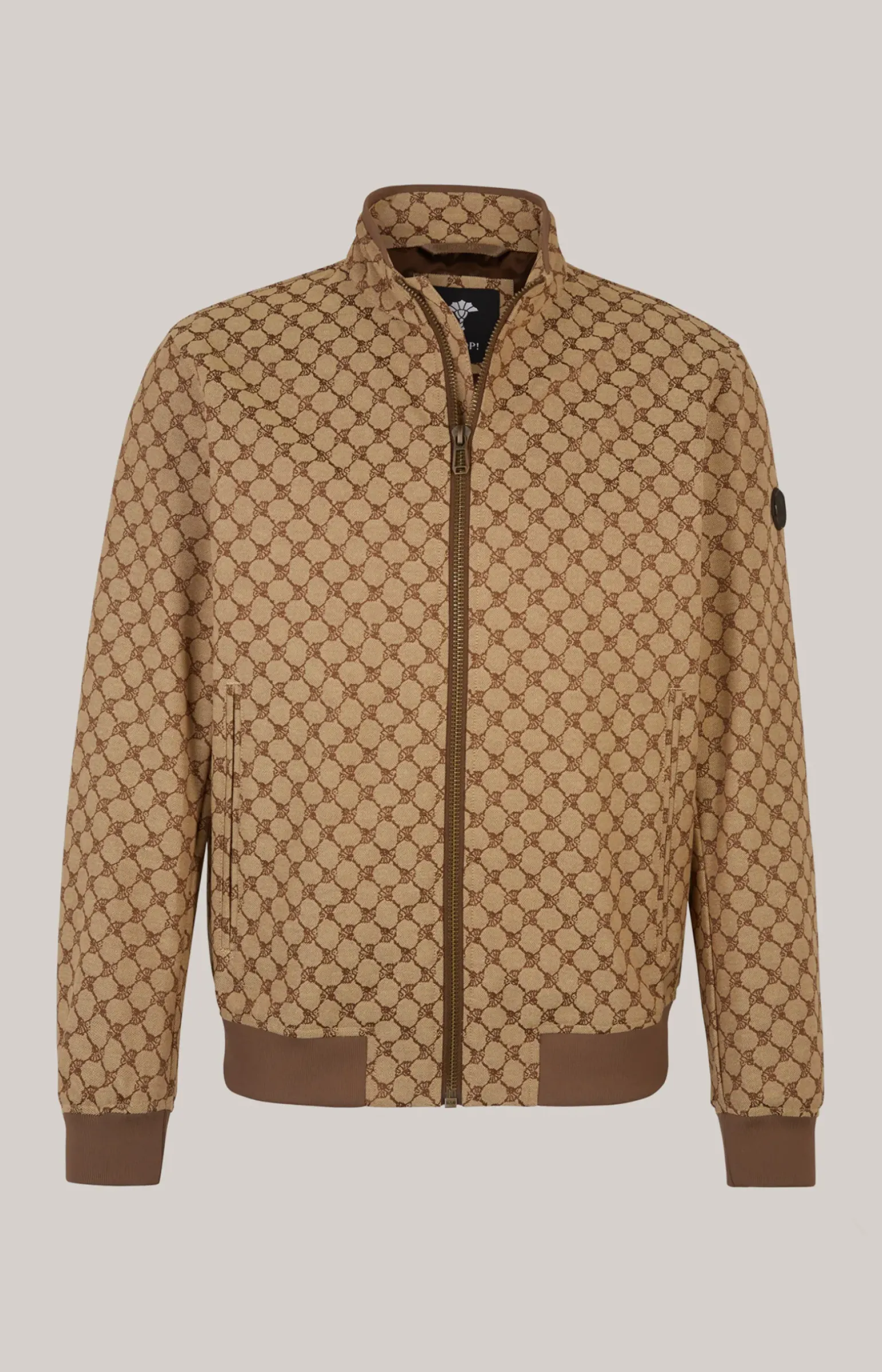 Cornflower-Jacke Escor in Beige/Braun gemustert