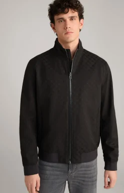 Cornflower-Jacke Escor in Schwarz gemustert