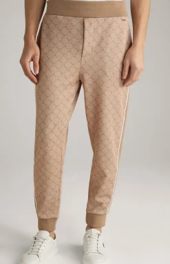 Cornflower-Joggpants Taylan in Beige gemustert