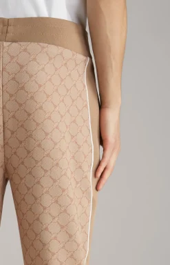 Cornflower-Joggpants Taylan in Beige gemustert