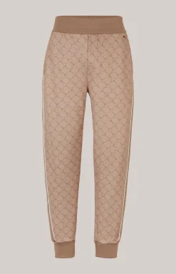 Cornflower-Joggpants Taylan in Beige gemustert