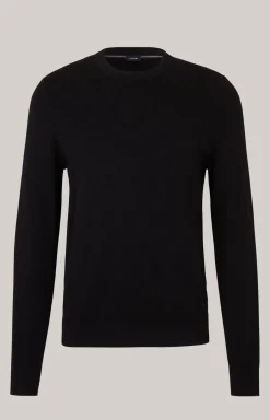 Cornflower-Pullover Ravon in Schwarz gemustert