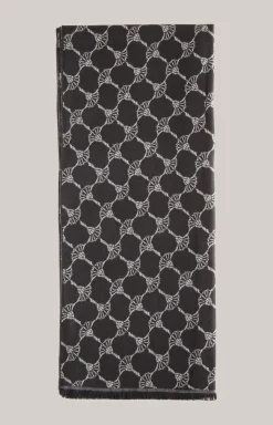 Cornflower-Schal Felix in Schwarz