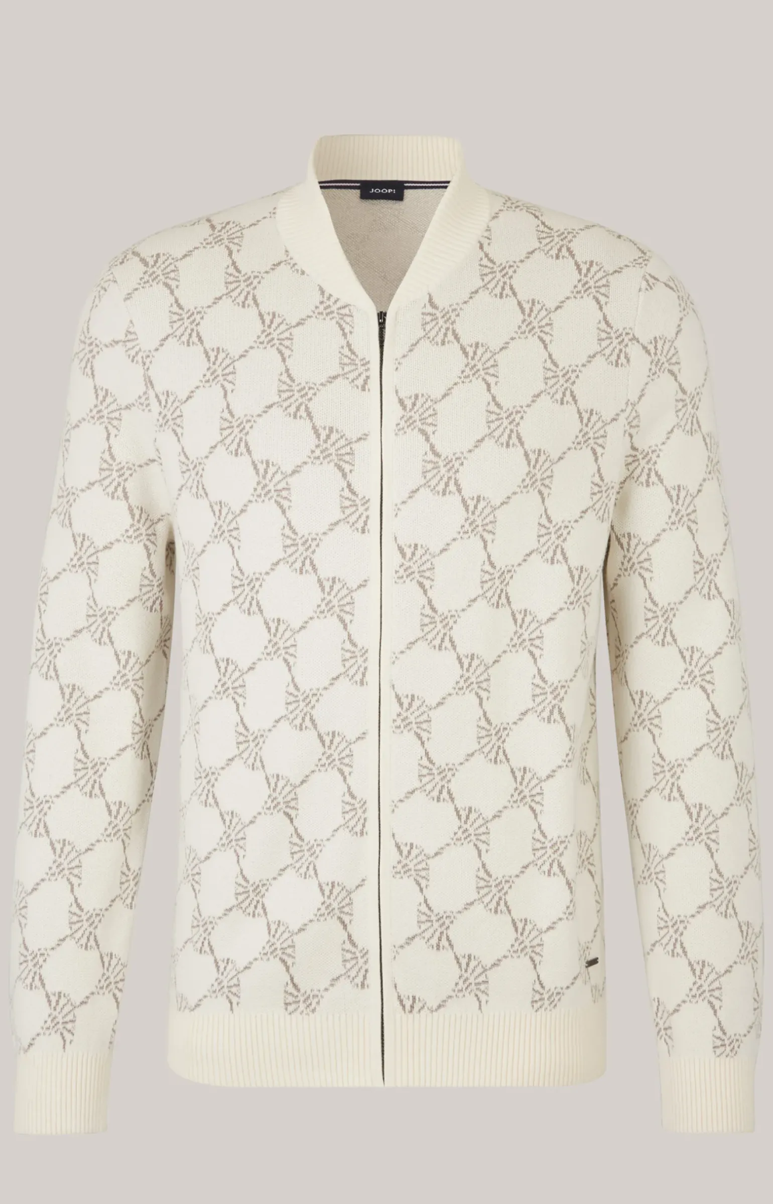 Cornflower-Strickjacke Raveno in Weiß gemustert