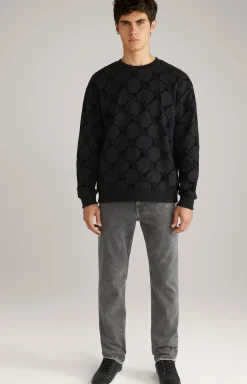 Cornflower-Sweatshirt Tadeo in Schwarz