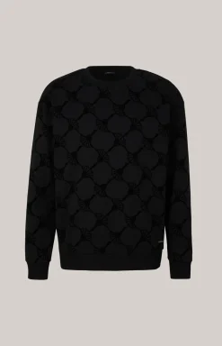 Cornflower-Sweatshirt Tadeo in Schwarz