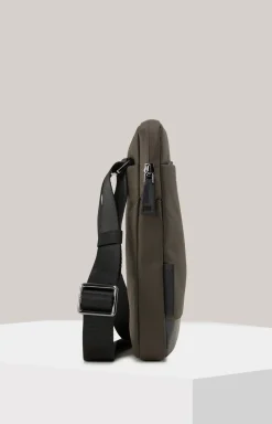 Crossbody-Schultertasche Marcena Liam in Oliv