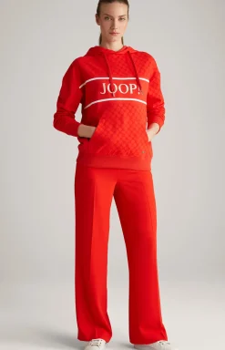 Crêpe-Marlenehose in Rot