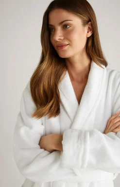 Damen Bademantel in Weiß